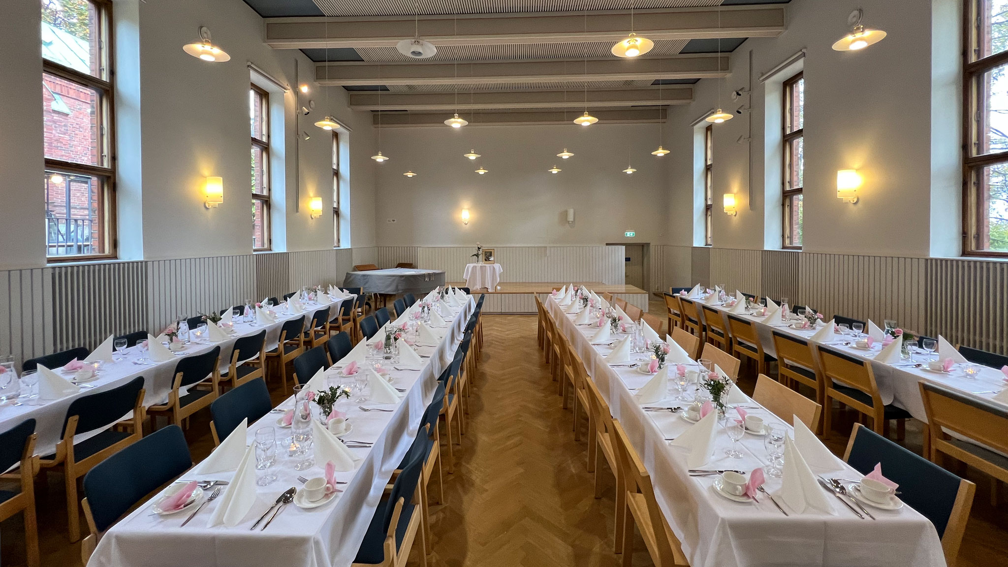 Gemeindesaal Blick in den Gemeindesaal der Deutschen Gemeinde in Helsinki, Finnland.