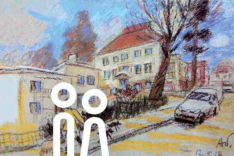 Illustration des Seniorenwohnheims in Munkkiniemi.