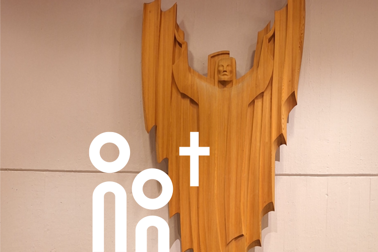 Ostergottesdienst in Jyväskylä Altarbild in der Kirche in Jyväskylä